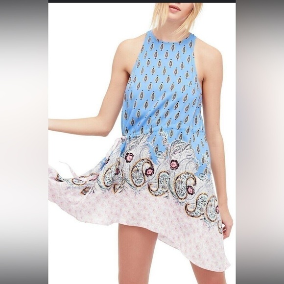 Free People Dresses & Skirts - Free People Paisley Asymmetrical Dress